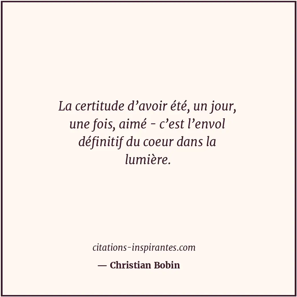 Citation de Christian Bobin