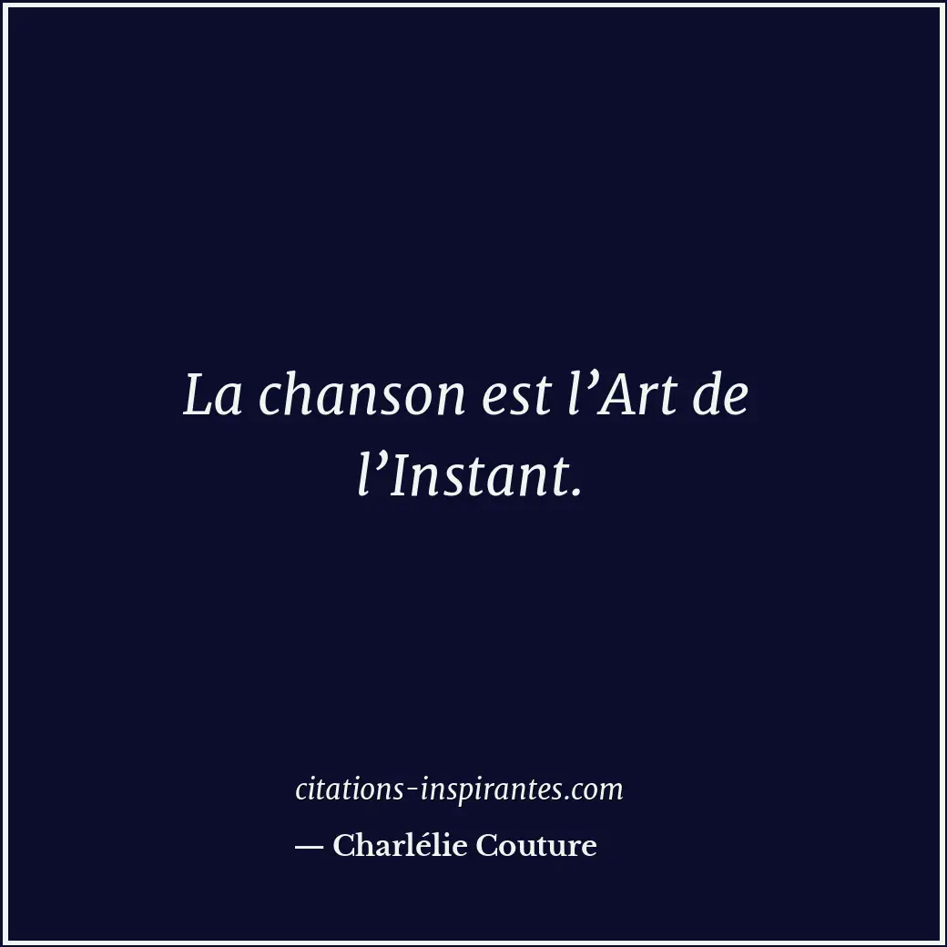 Citation de Charlélie Couture