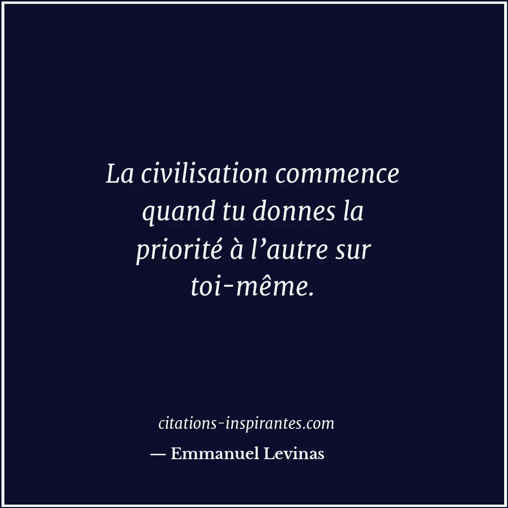 Citation de Emmanuel Levinas