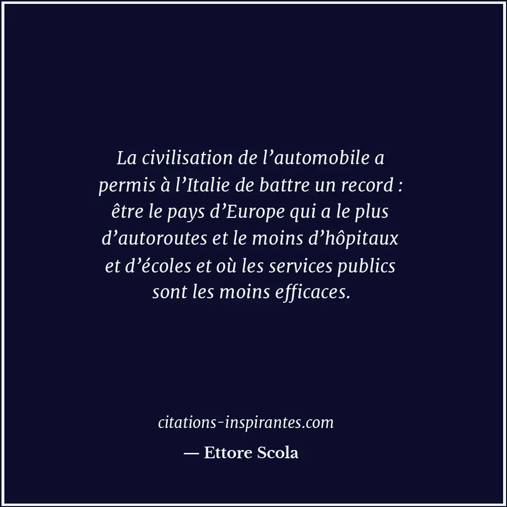 Citation de Ettore Scola