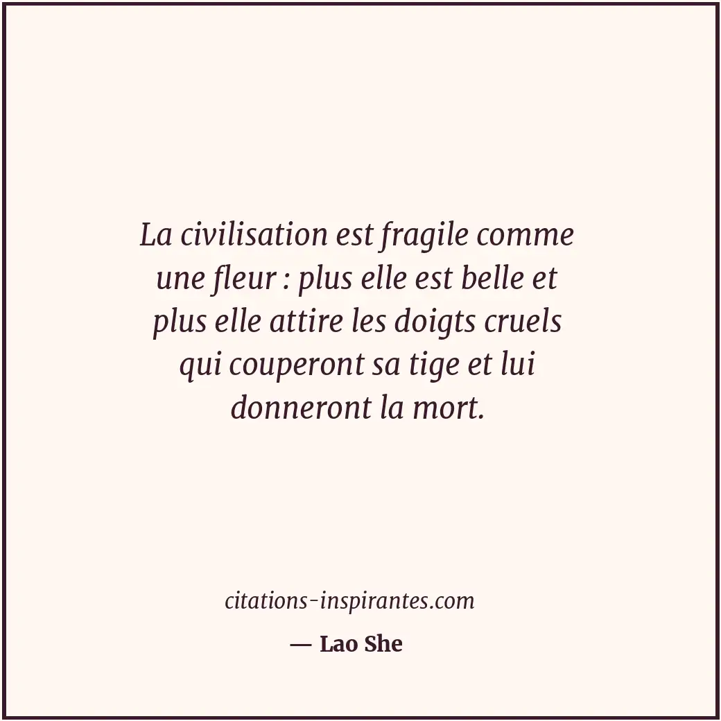 Citation de Lao She
