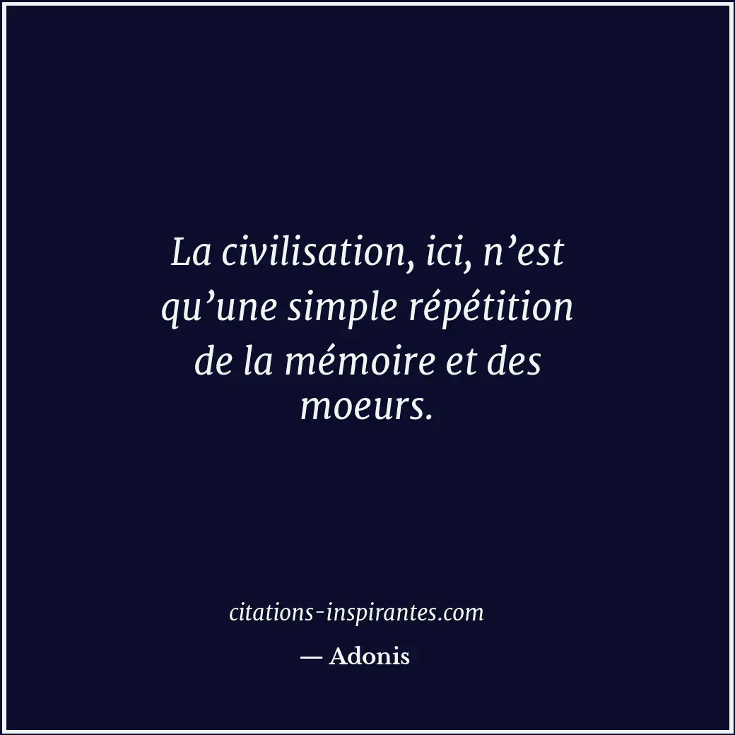 Citation de Adonis