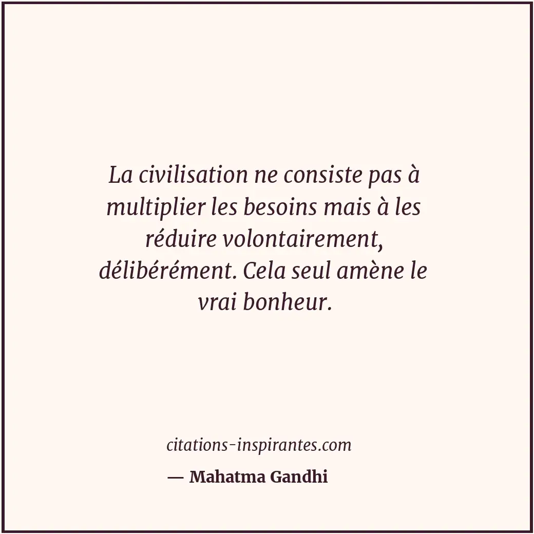 Citation de Mahatma Gandhi