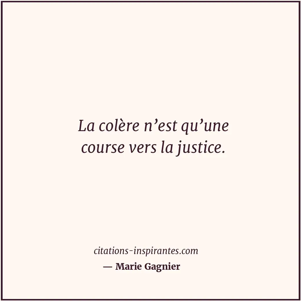 Citation de Marie Gagnier