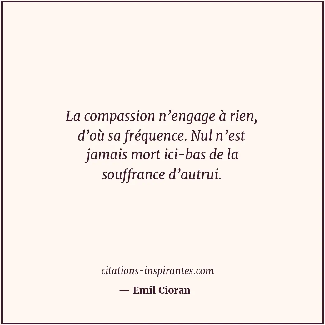 Citation de Emil Cioran
