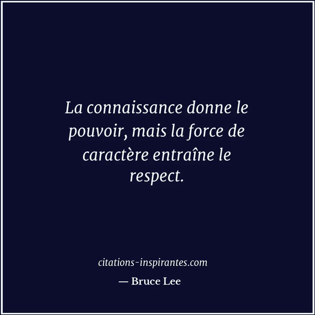 Citation de Bruce Lee