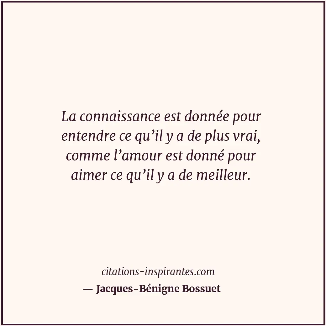 Citation de Jacques-Bénigne Bossuet