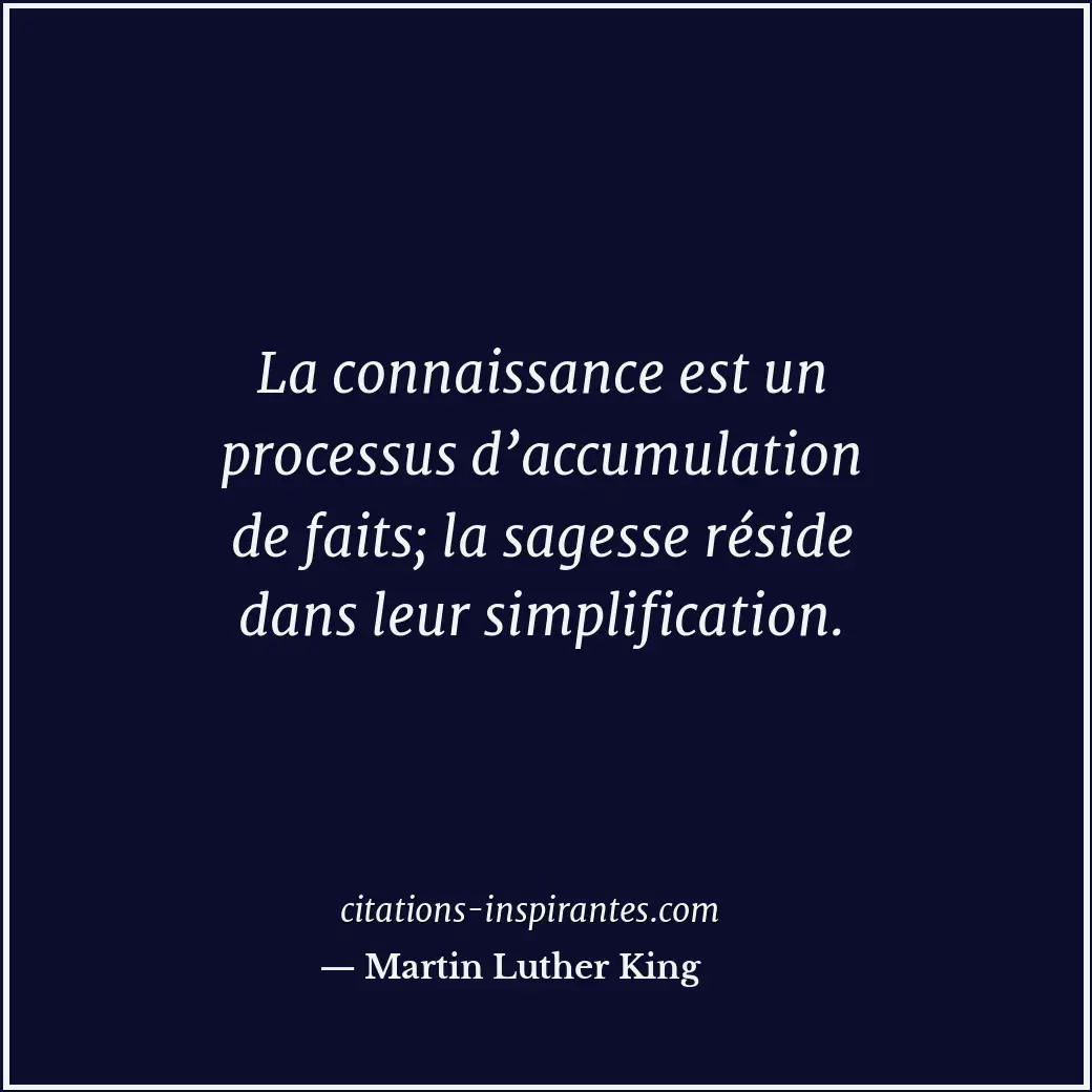 Citation de Martin Luther King