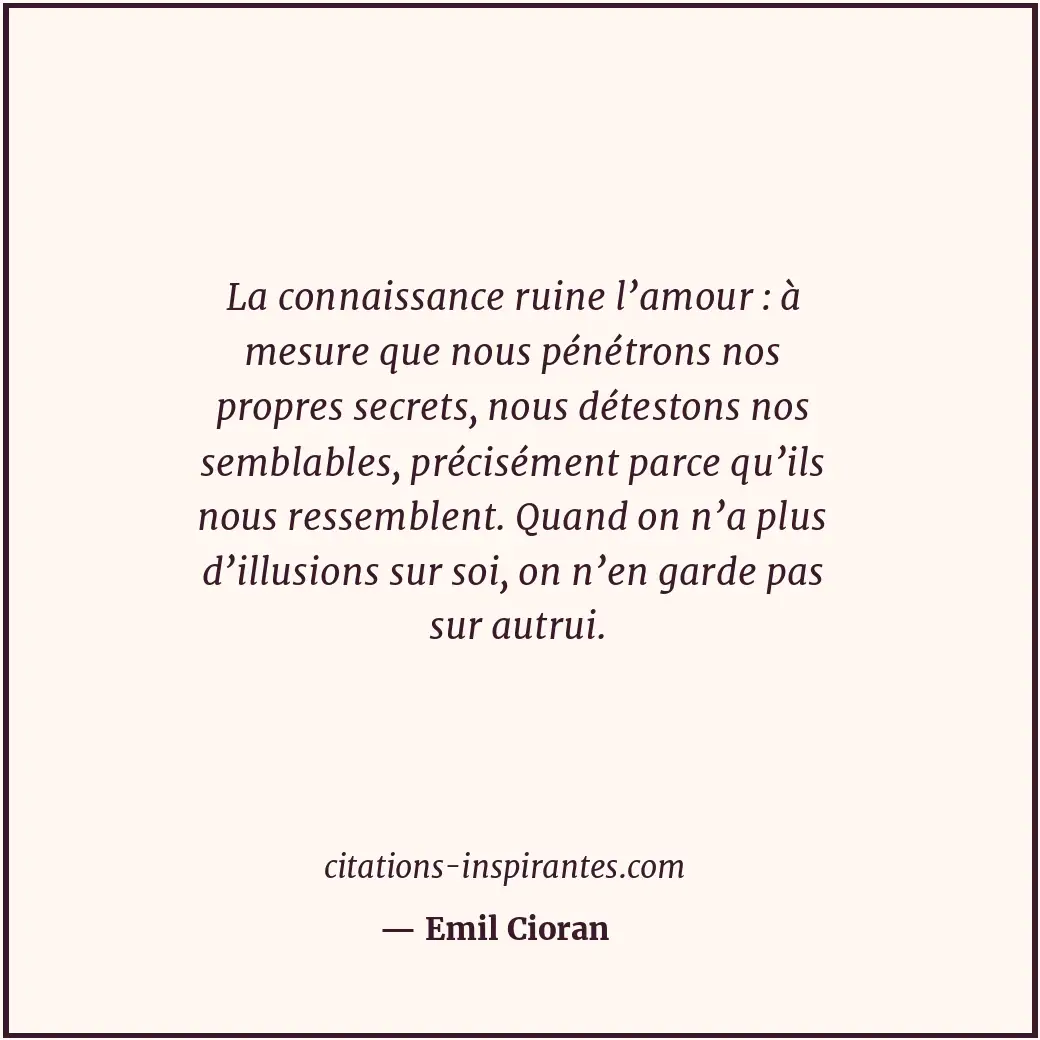 Citation de Emil Cioran