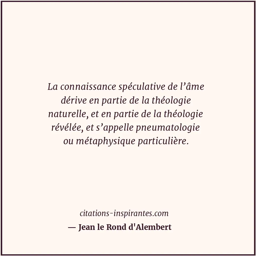 Citation de Jean le Rond d'Alembert