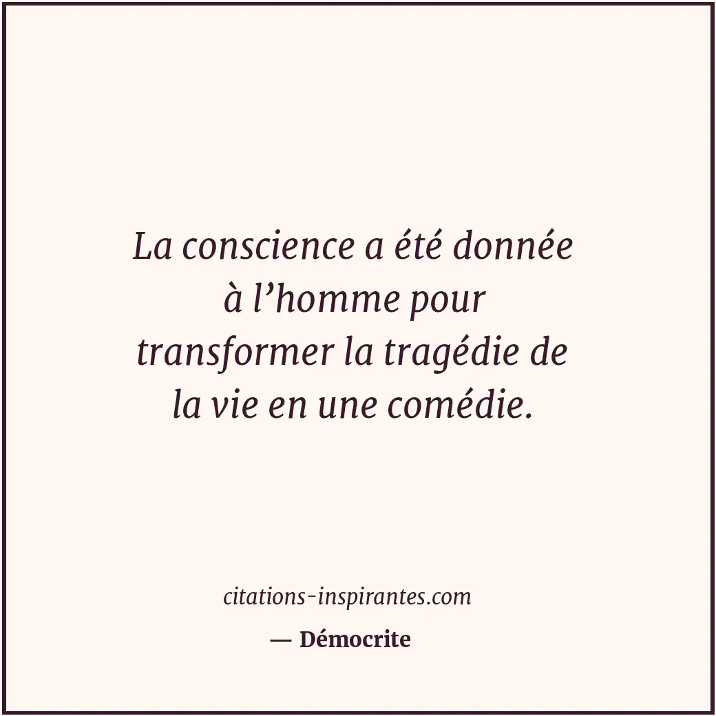 Citation de Démocrite