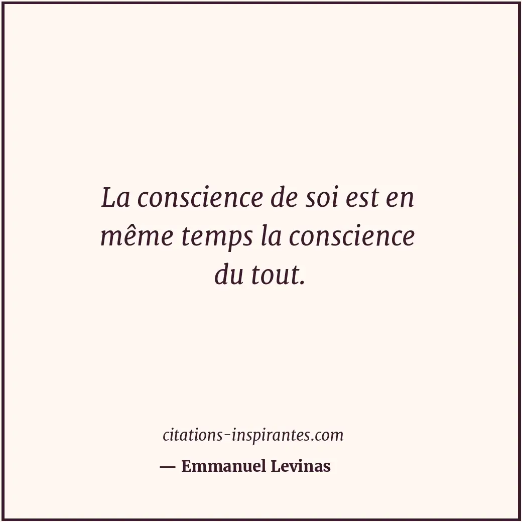 Citation de Emmanuel Levinas