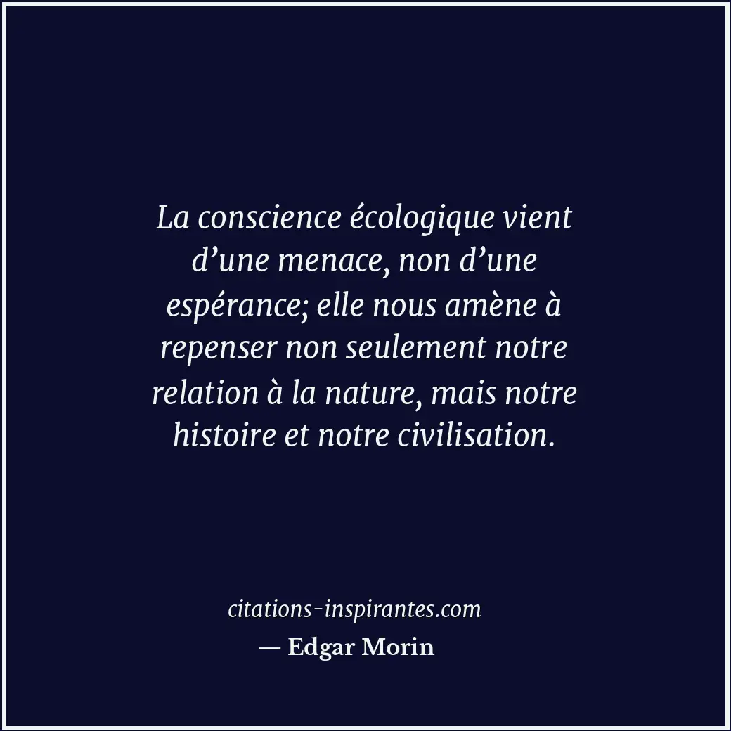 Citation de Edgar Morin