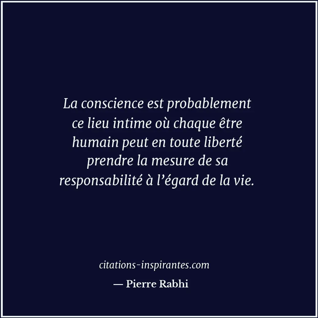 Citation de Pierre Rabhi