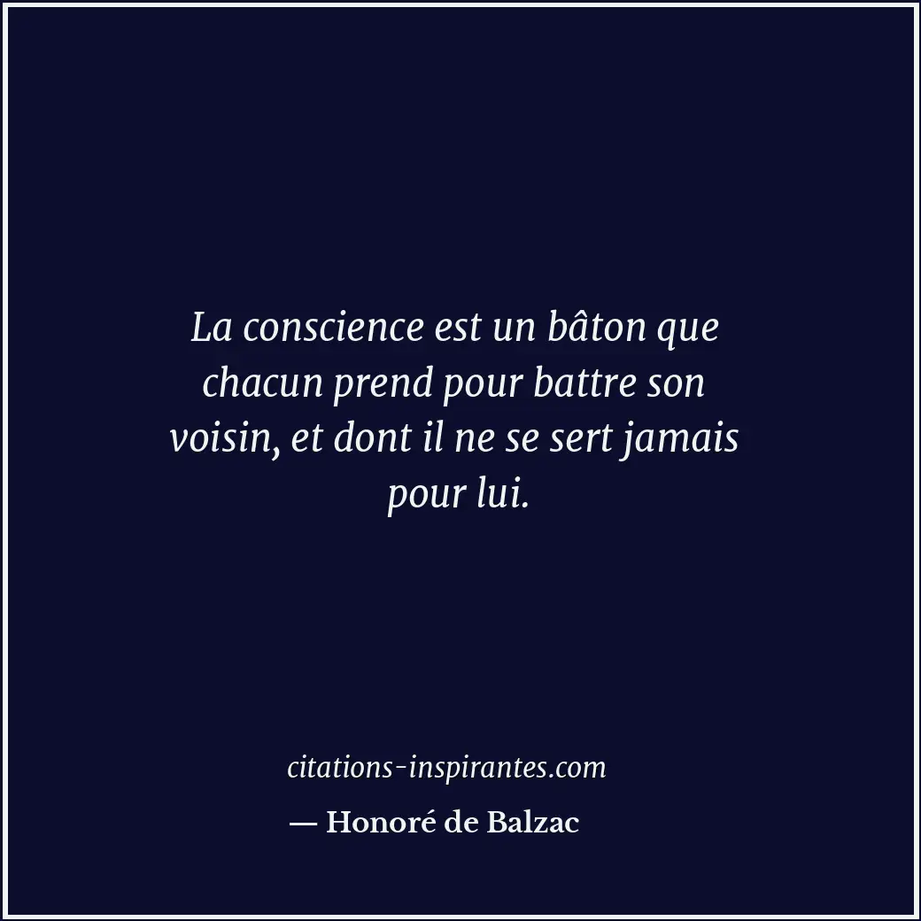 Citation de Honoré de Balzac