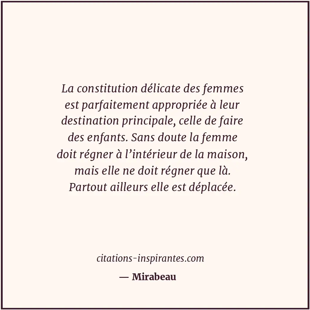 Citation de Mirabeau