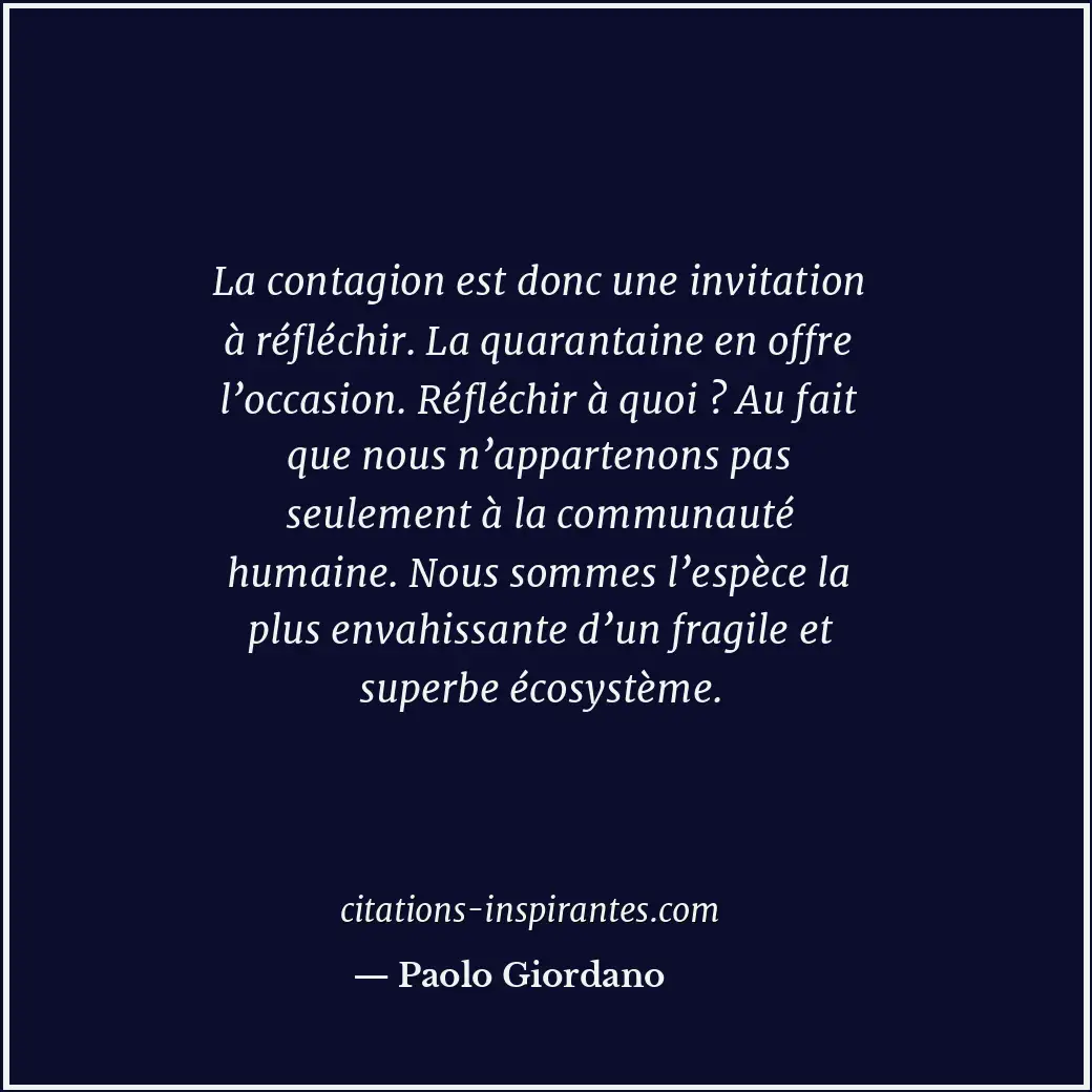 Citation de Paolo Giordano