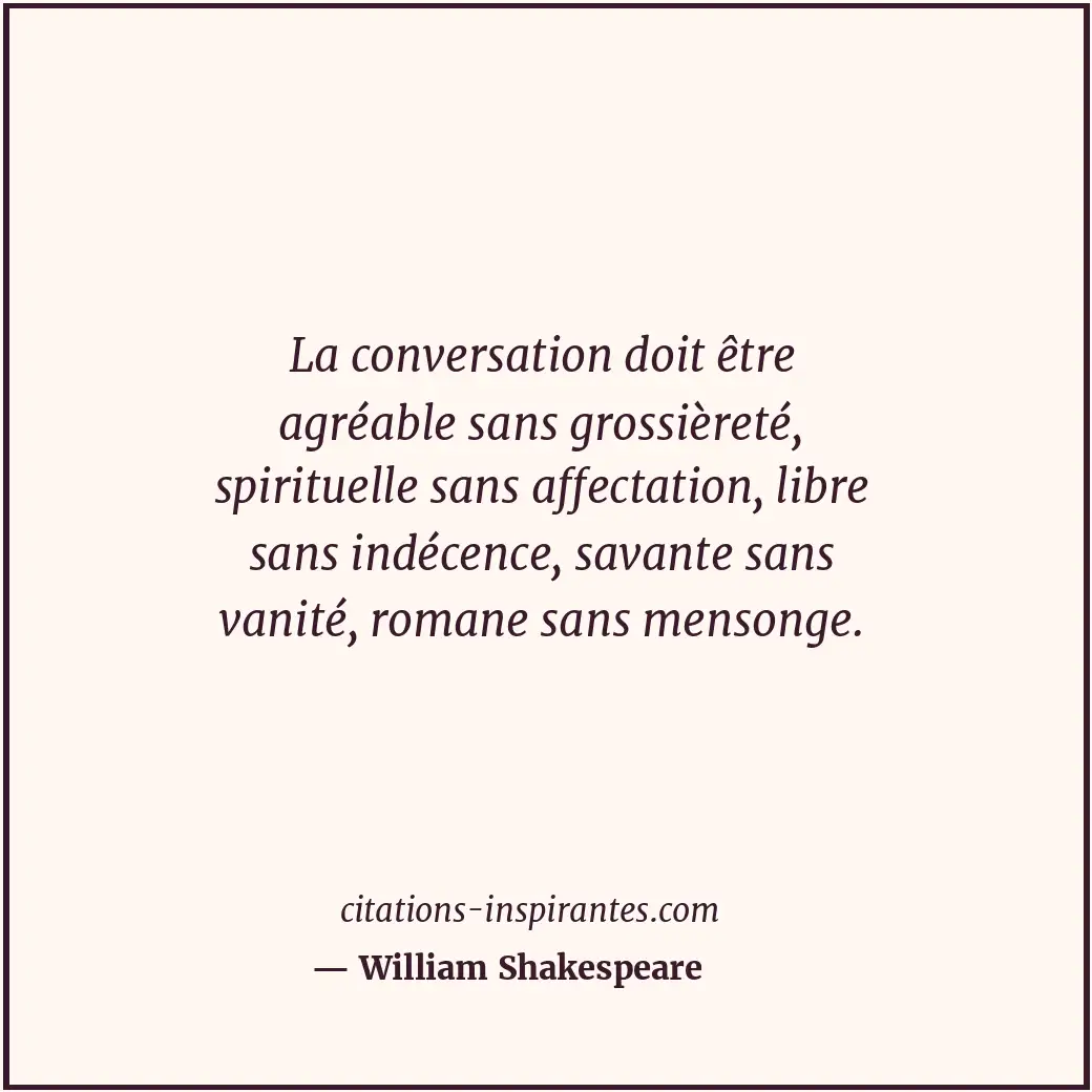 Citation de William Shakespeare