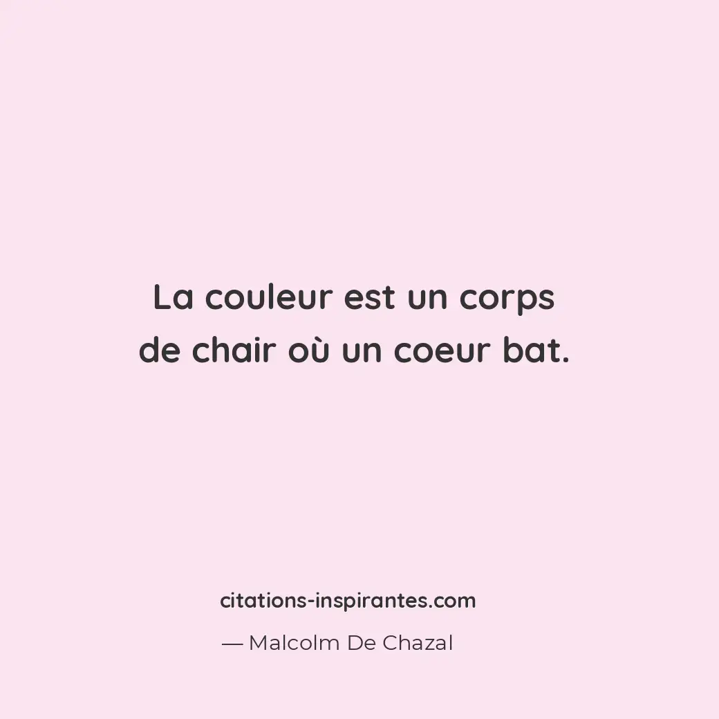 Citation de Malcolm De Chazal