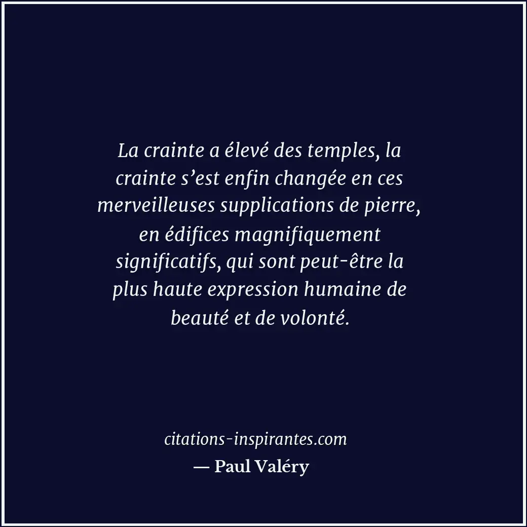 Citation de Paul Valéry