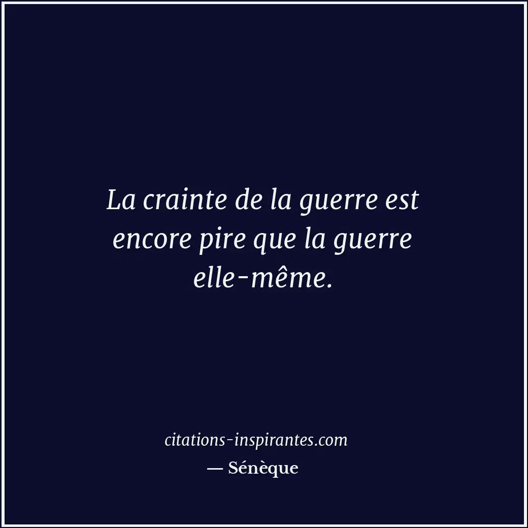 Citation de Sénèque