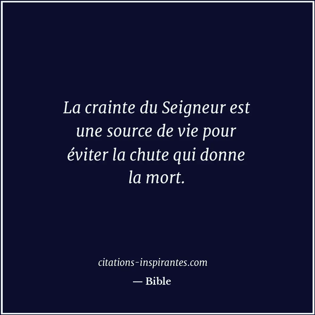 Citation de Bible