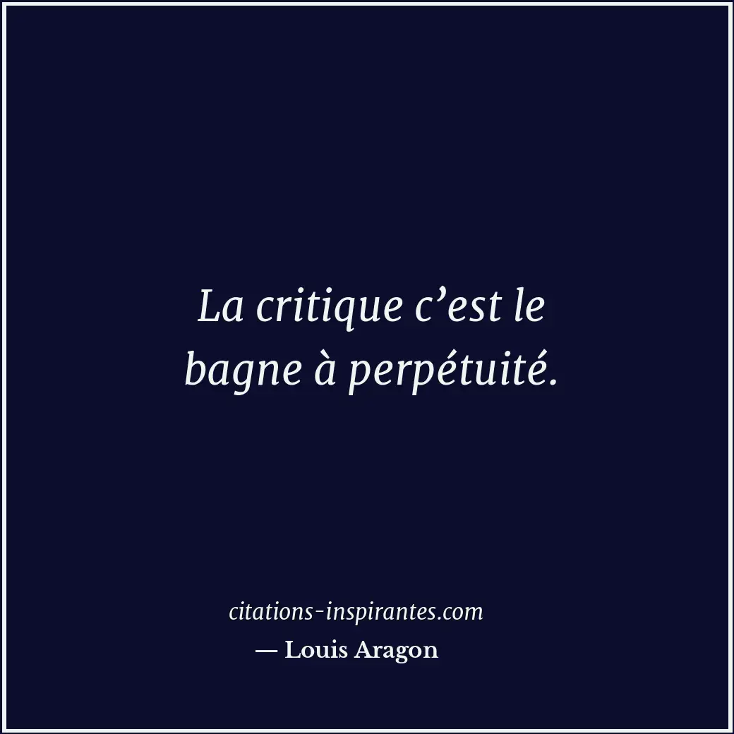 Citation de Louis Aragon