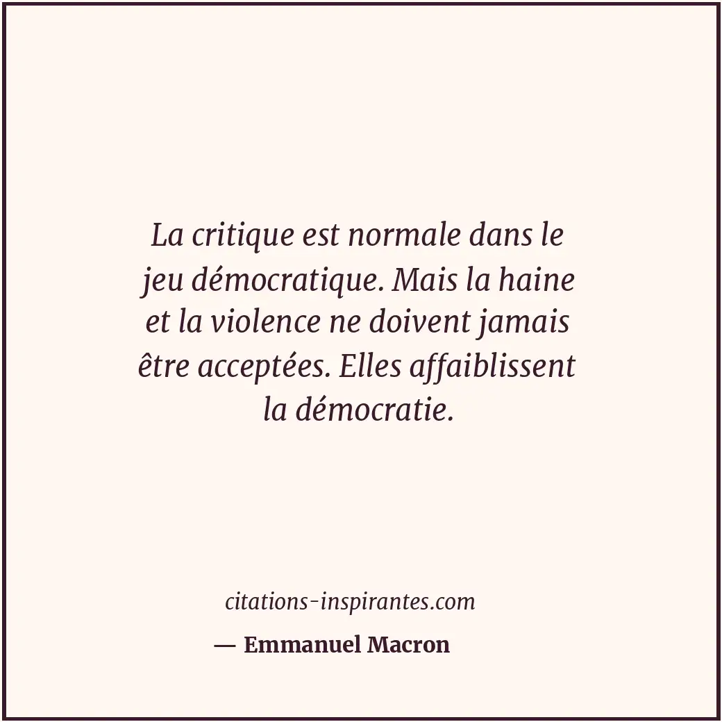 Citation de Emmanuel Macron