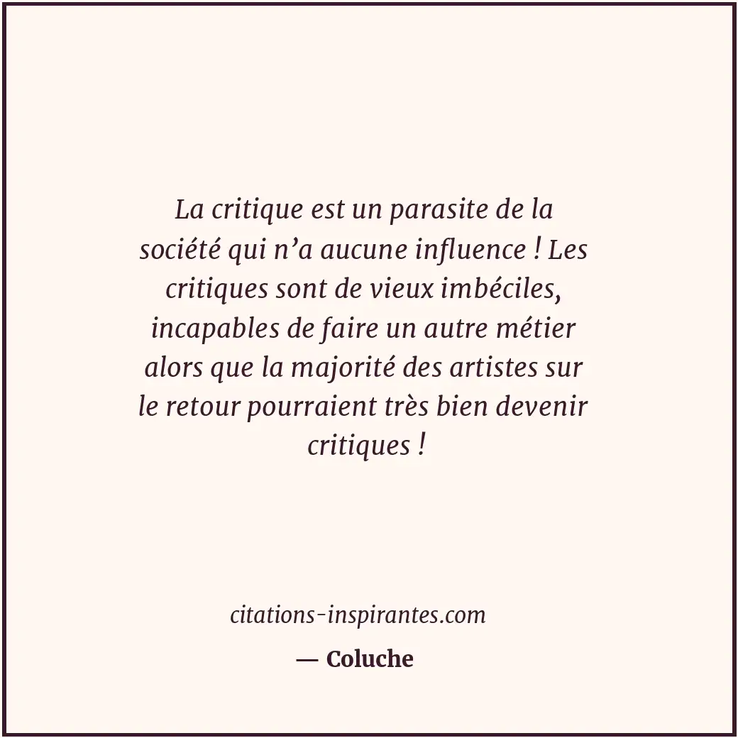 Citation de Coluche