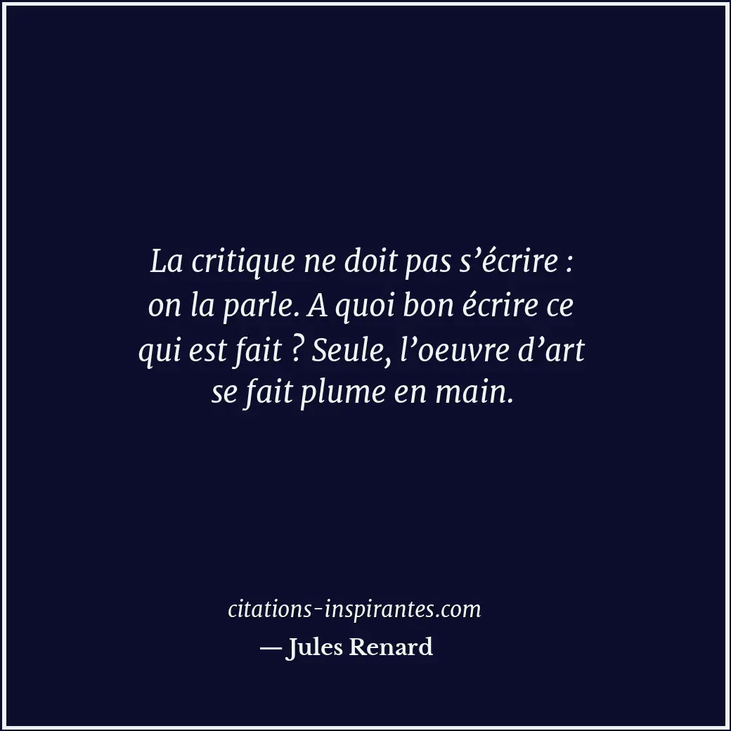 Citation de Jules Renard