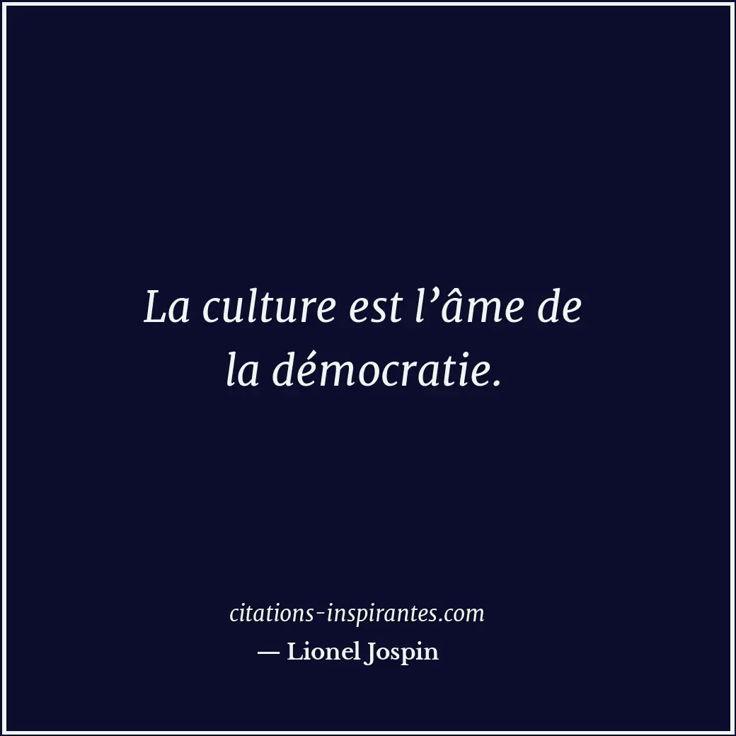 Citation de Lionel Jospin