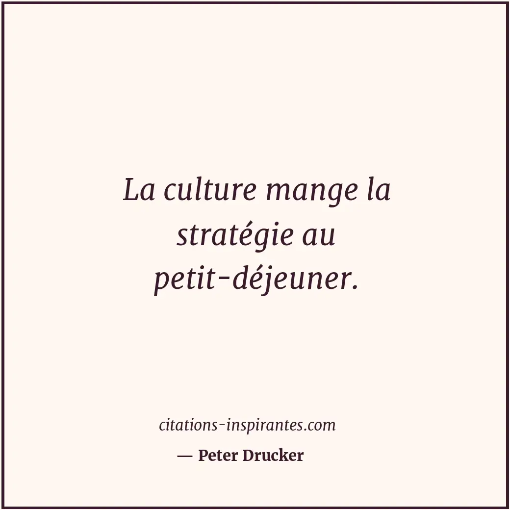 Citation de Peter Drucker
