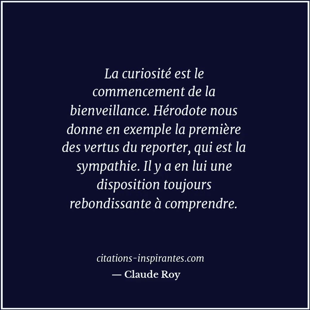 Citation de Claude Roy