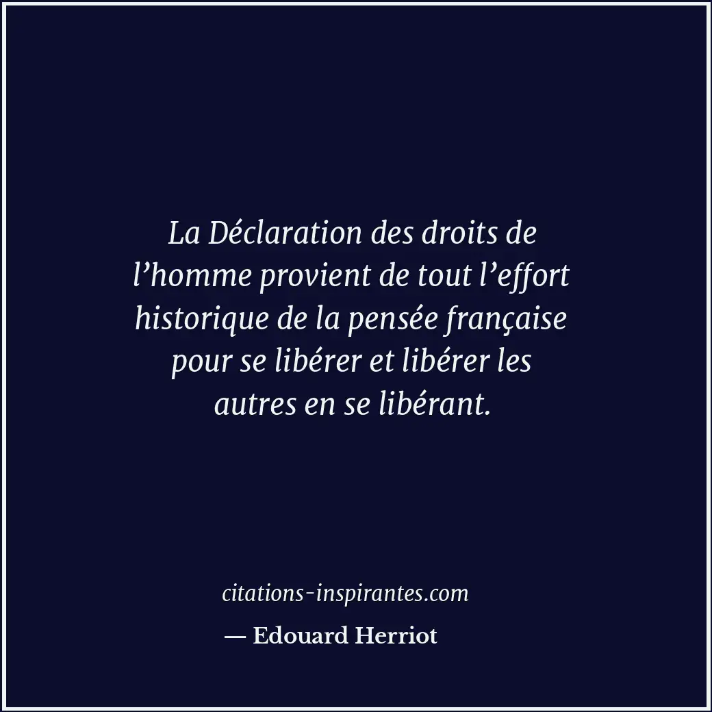 Citation de Edouard Herriot