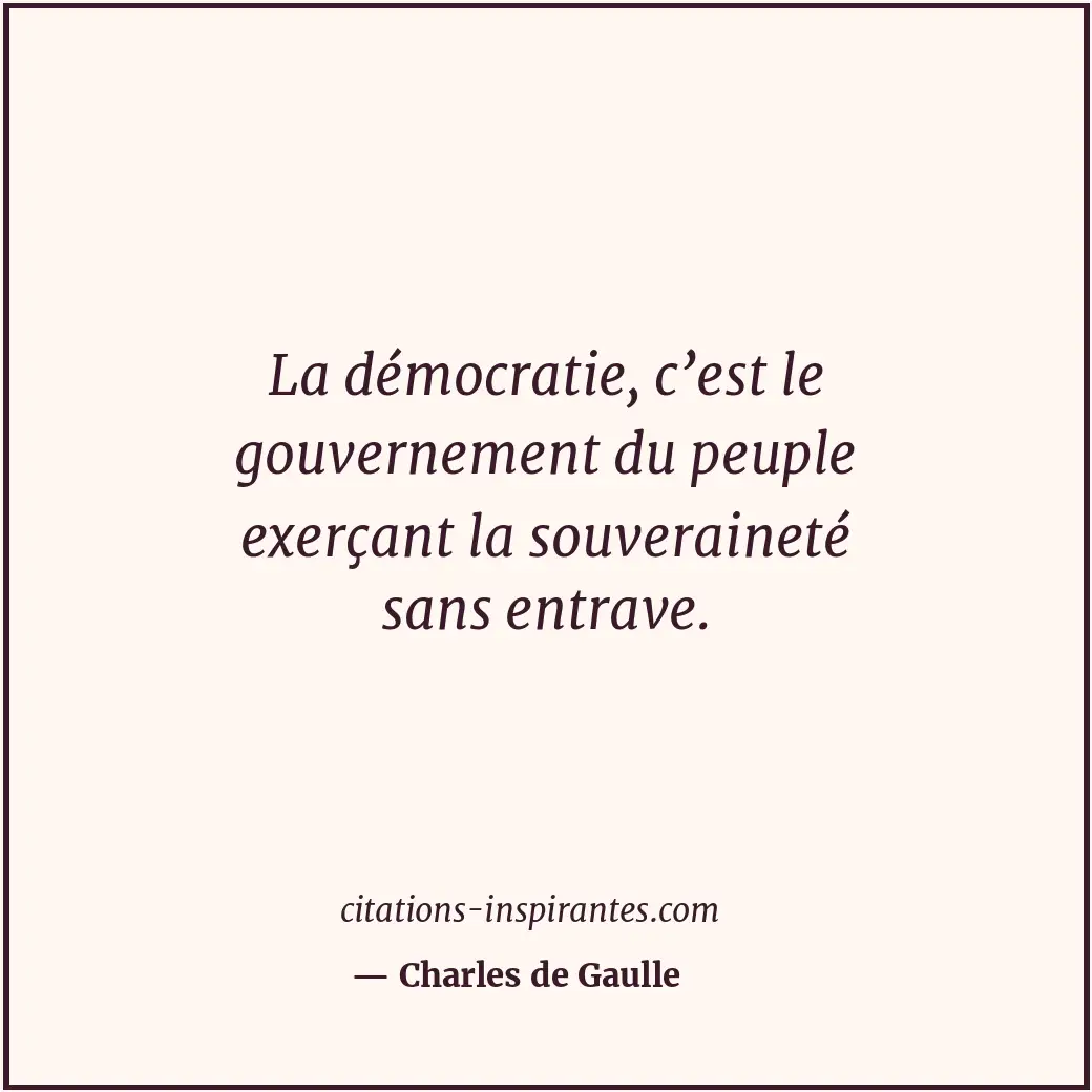 Citation de Charles de Gaulle