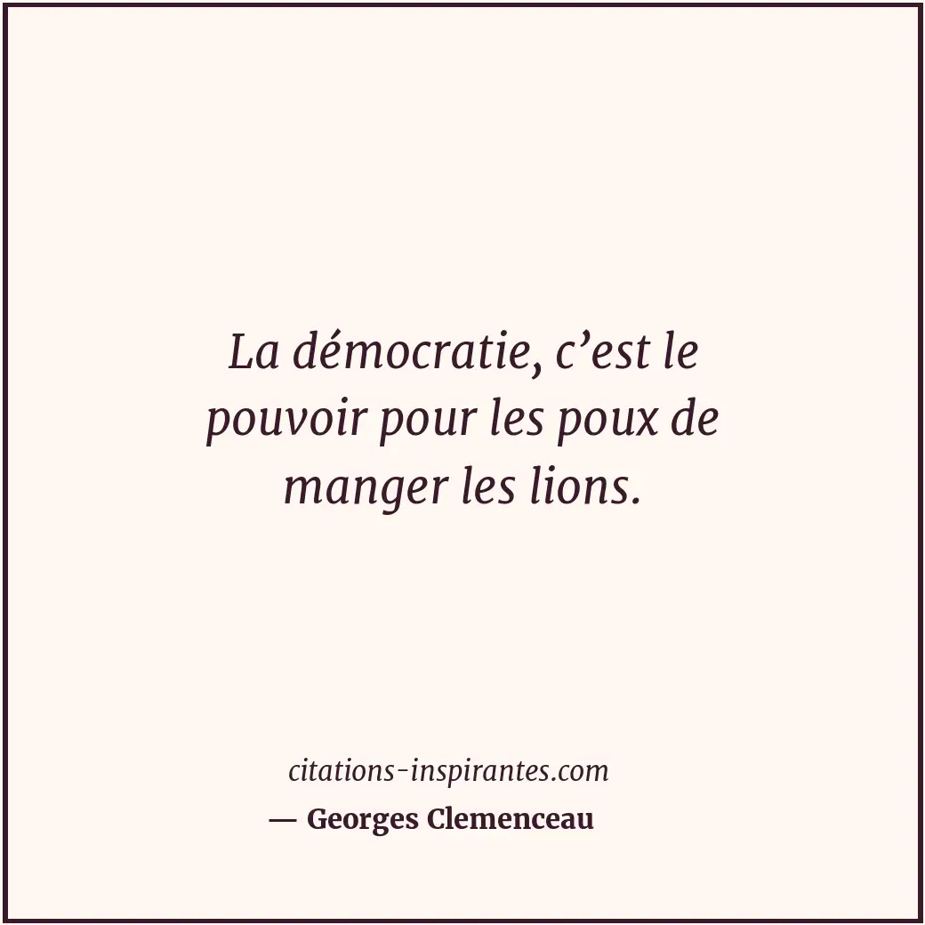 Citation de Georges Clemenceau