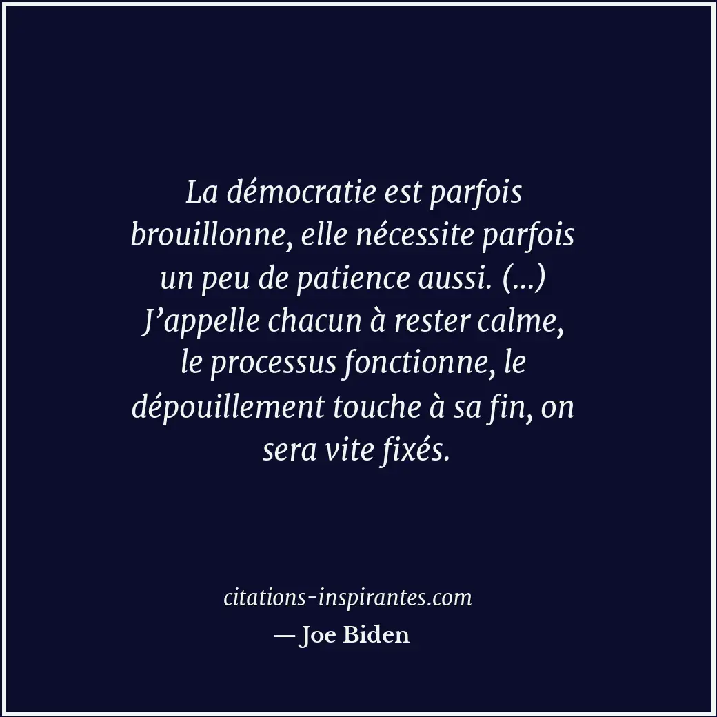 Citation de Joe Biden