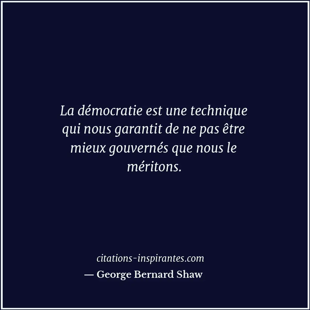 Citation de George Bernard Shaw