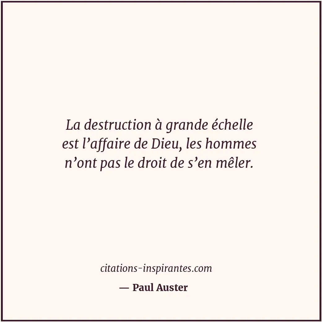 Citation de Paul Auster