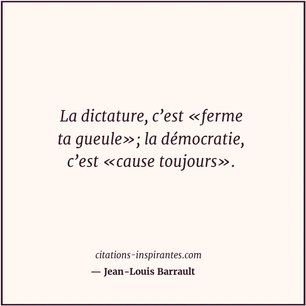Citation de Jean-Louis Barrault