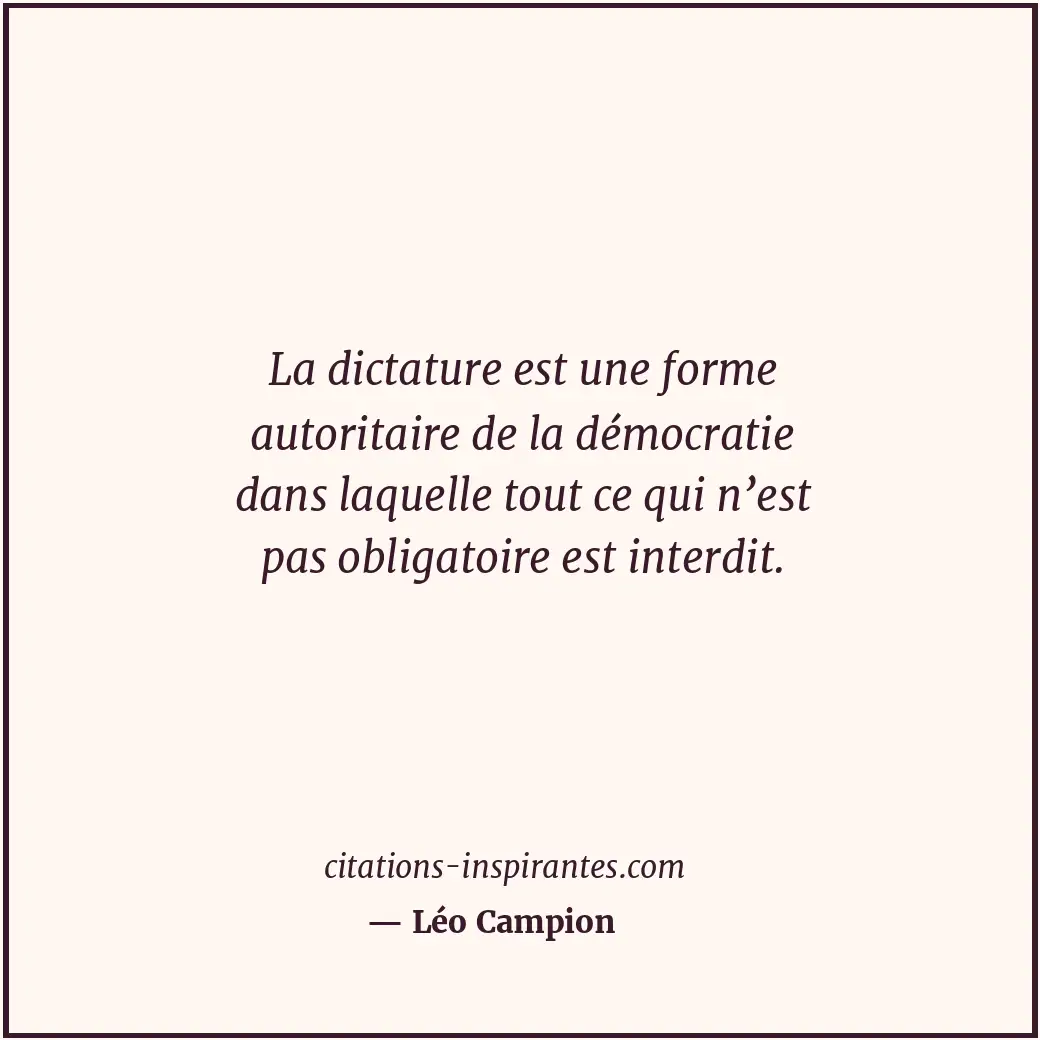Citation de Léo Campion