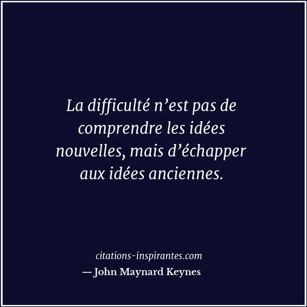 Citation de John Maynard Keynes