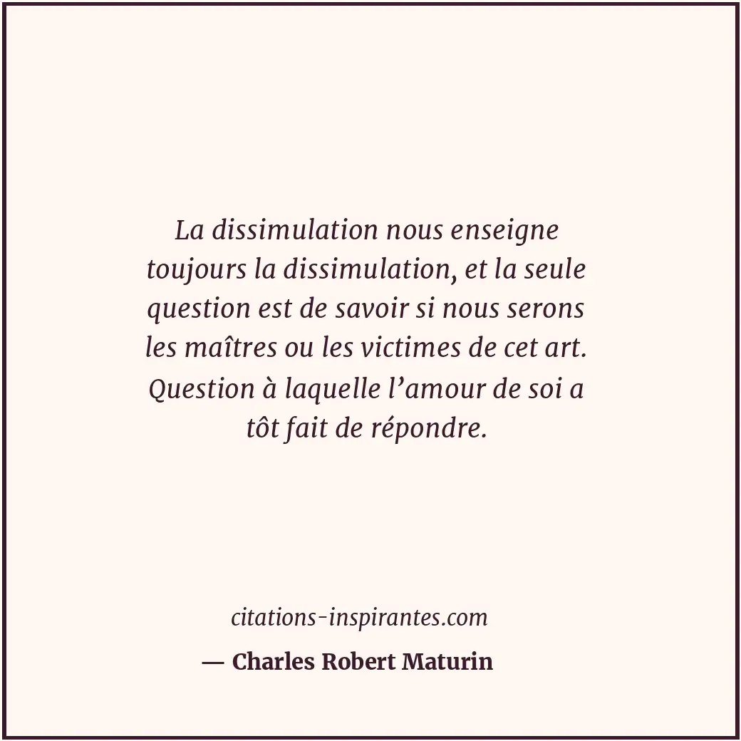 Citation de Charles Robert Maturin