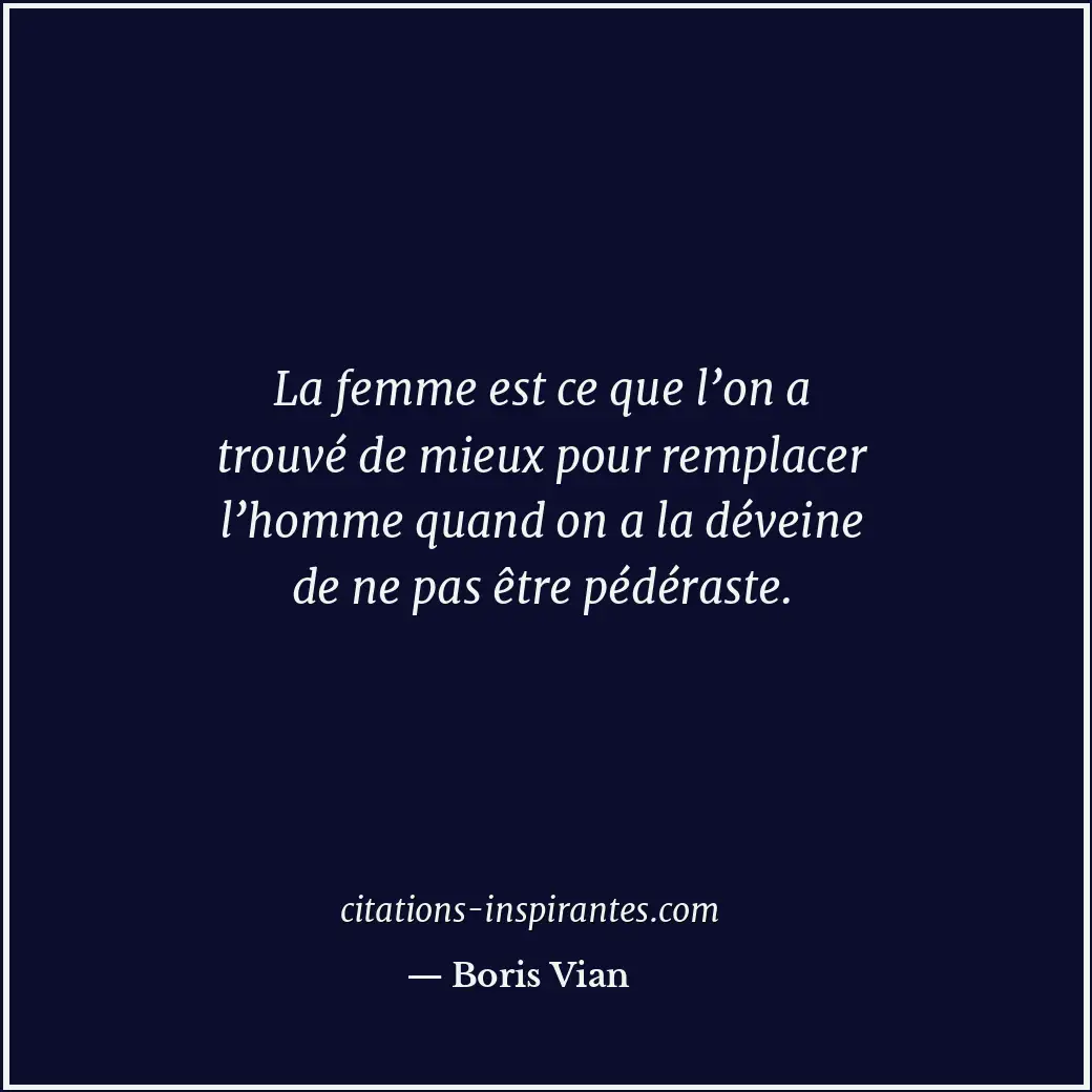 Citation de Boris Vian