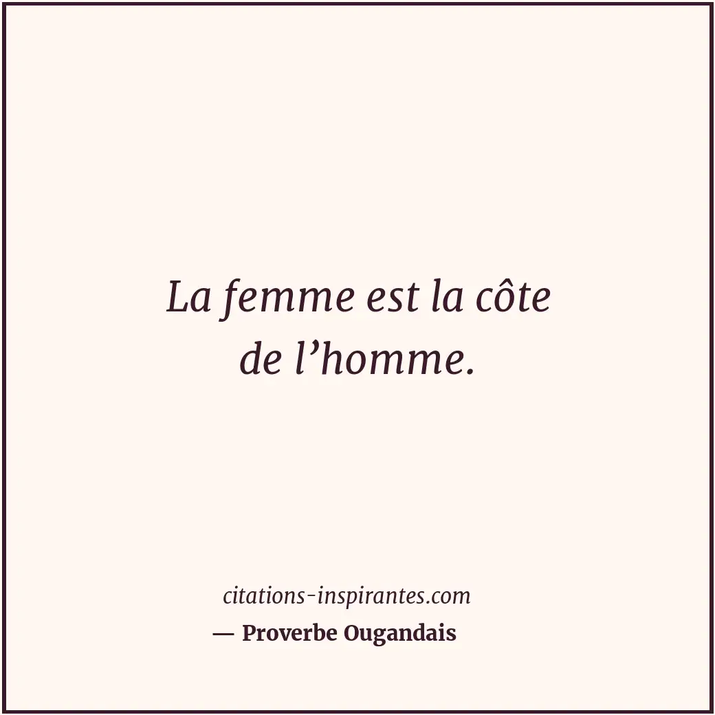 Citation de Proverbe Ougandais