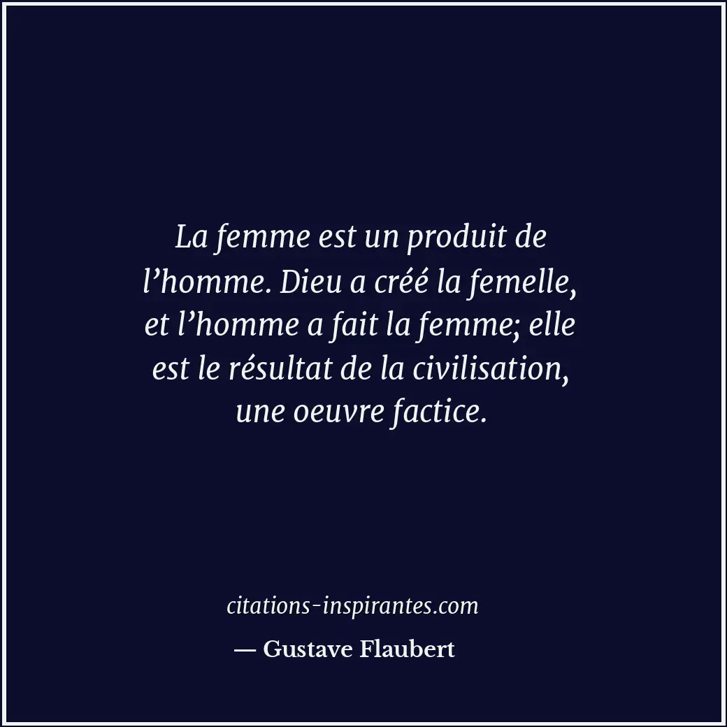 Citation de Gustave Flaubert