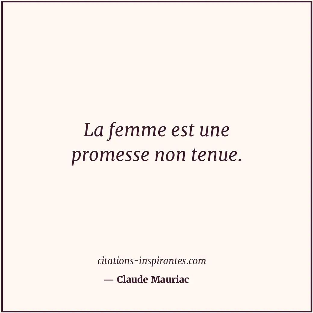 Citation de Claude Mauriac