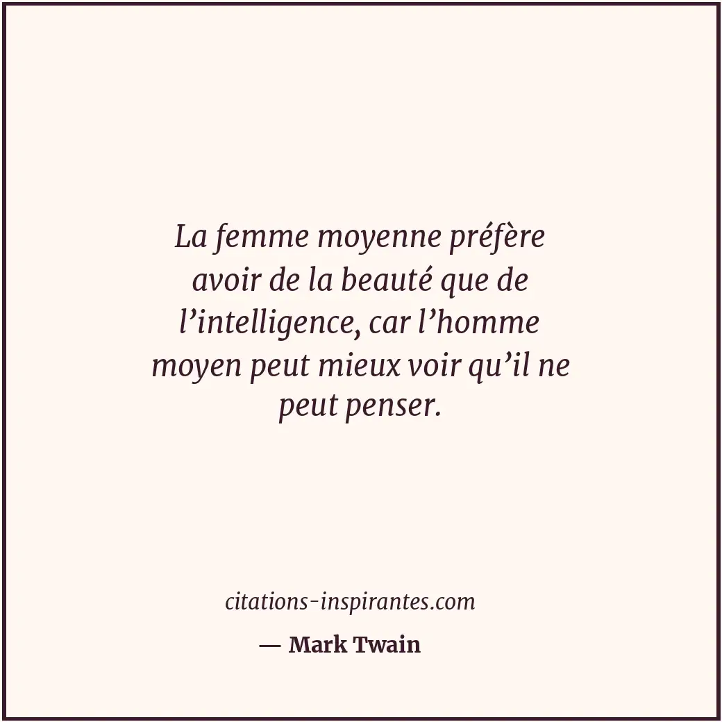 Citation de Mark Twain