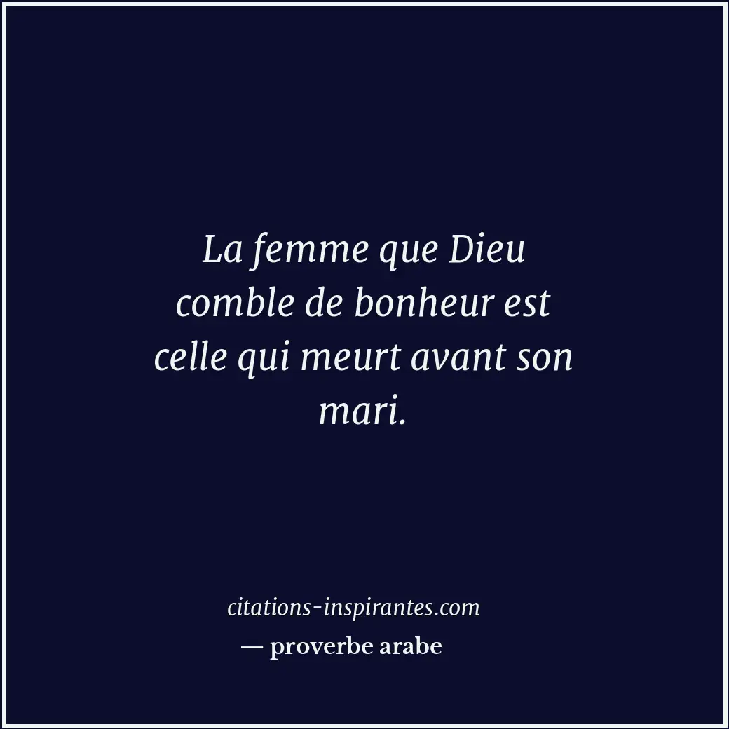 Citation de proverbe arabe