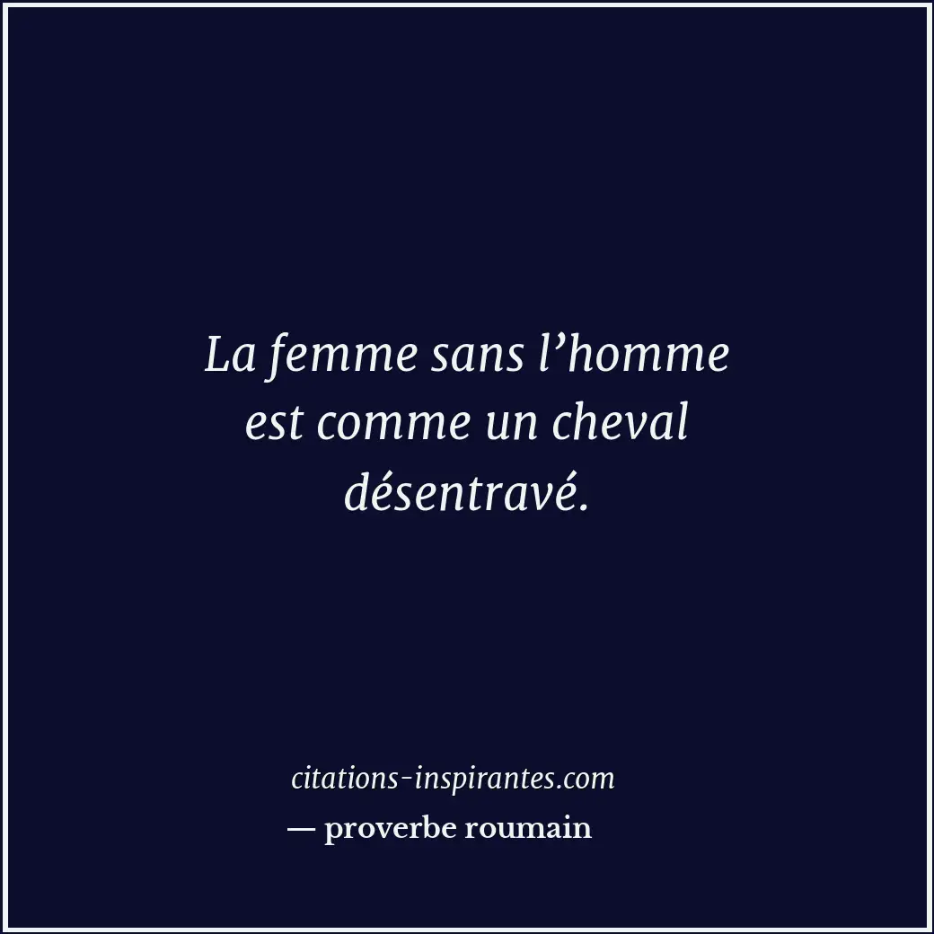 Citation de proverbe roumain